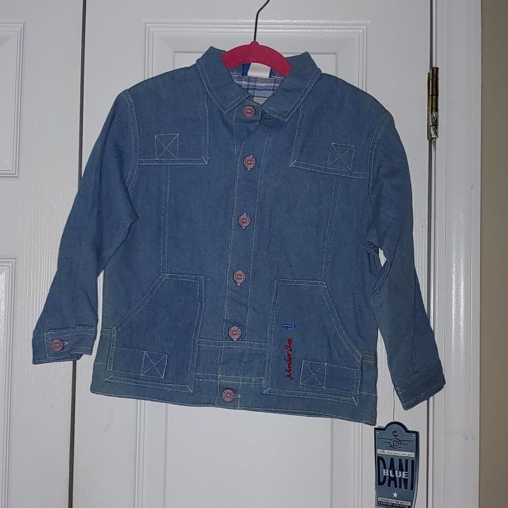 DANI 100% authentic Cotton denim England jean jacket Sz 5 NWT